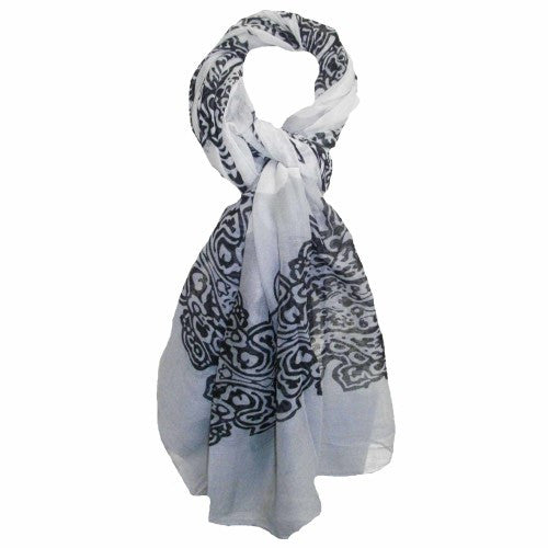 grey cotton scarf