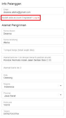 Isi Data Diri Anda