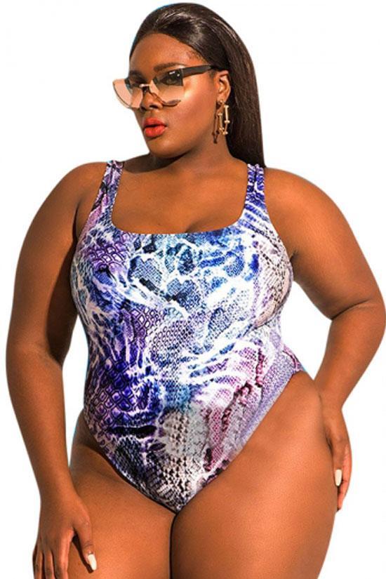 plus size high leg swimsuit