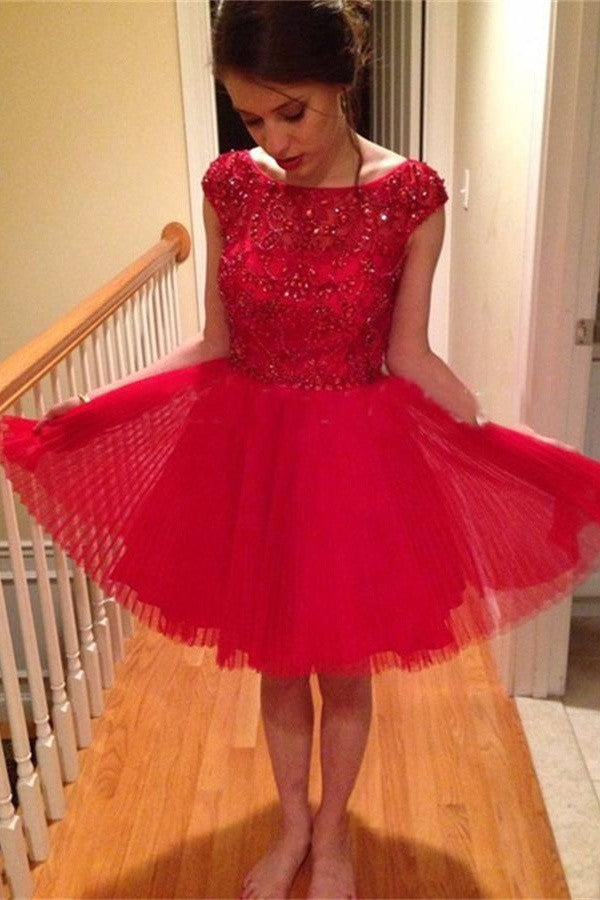 red sparkly dress short