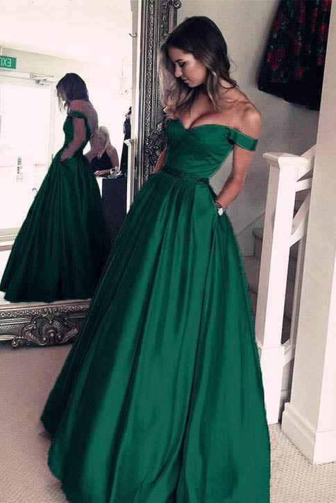 simple green dress