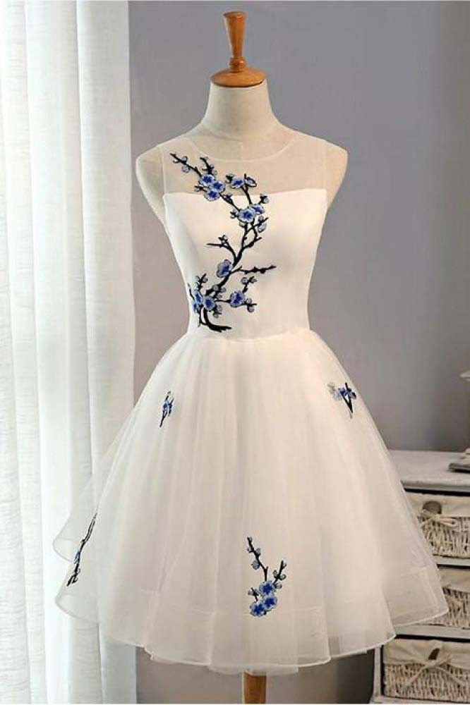 white cheap prom dresses