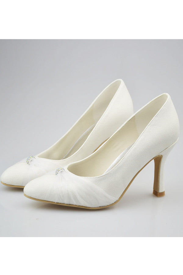 simple white wedding shoes