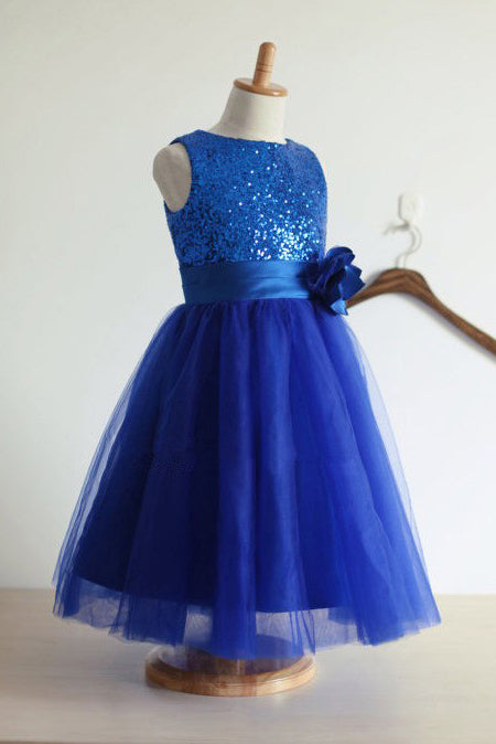 flower girl dress sequin