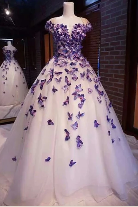 butterfly ball gown