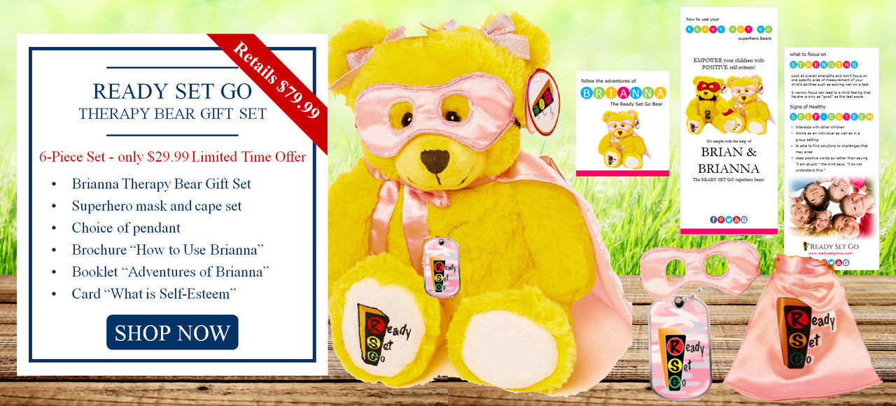 Ready Set Go Brianna Therapy Bear Gift Set