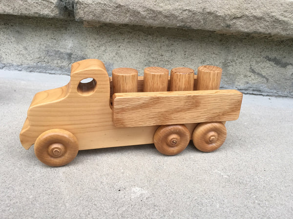 wooden toy truck