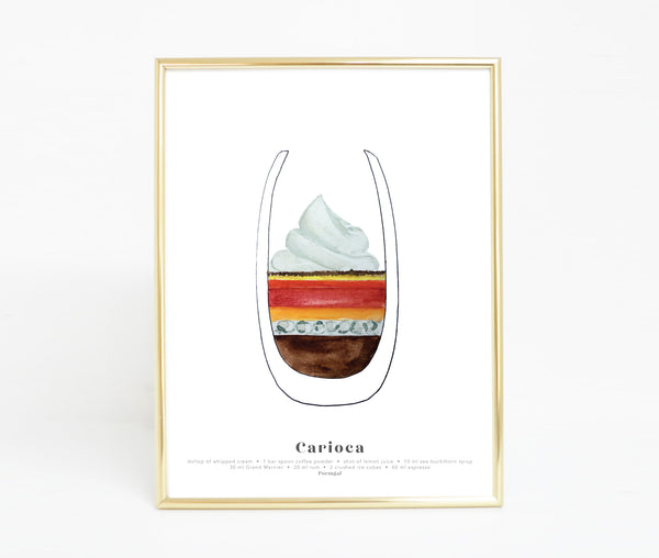 carioca coffee art print