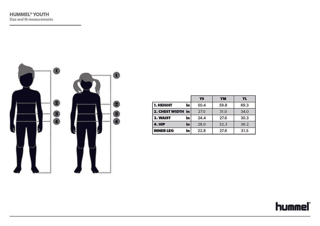 hummel youth sizing chart