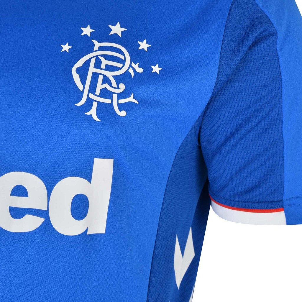 New 2019-2020 Rangers FC Home Soccer Jersey Children's Short Sleeve T-shirt Set 
