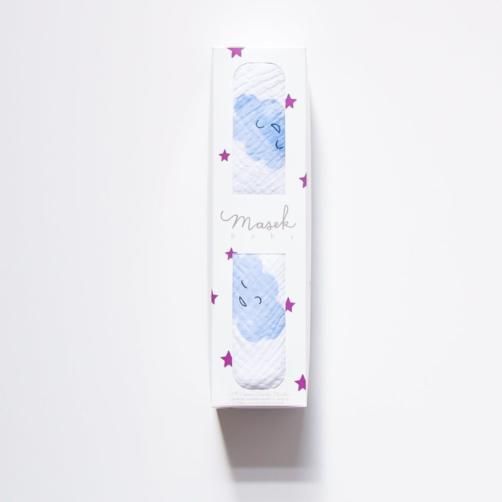 Masek Baby - Happy Clouds Swaddle Blanket