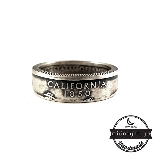 silver coin ring<br>