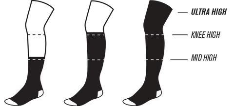calcetines altos con rallas skate crossfit american socks barcelona
