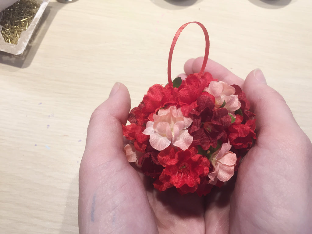 pomander valentines ornament