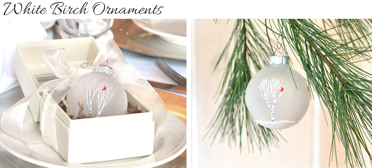 Phylogeny Art - White Birch Ornaments Feature