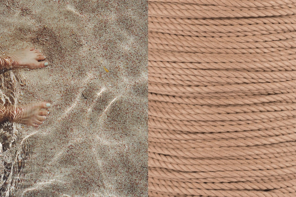  Modern Macrame August Knot Along - Bermuda Sand + Wheat Rope