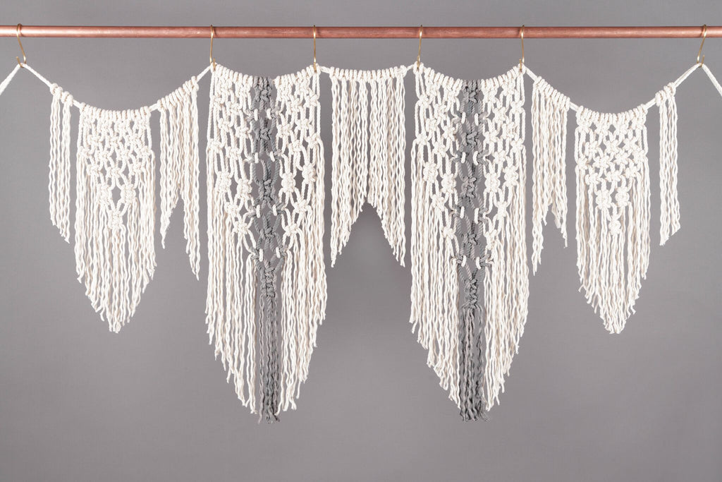 How to make a Celebration Garland DIY Wall Hanging Macramé Project - Modern Macramé