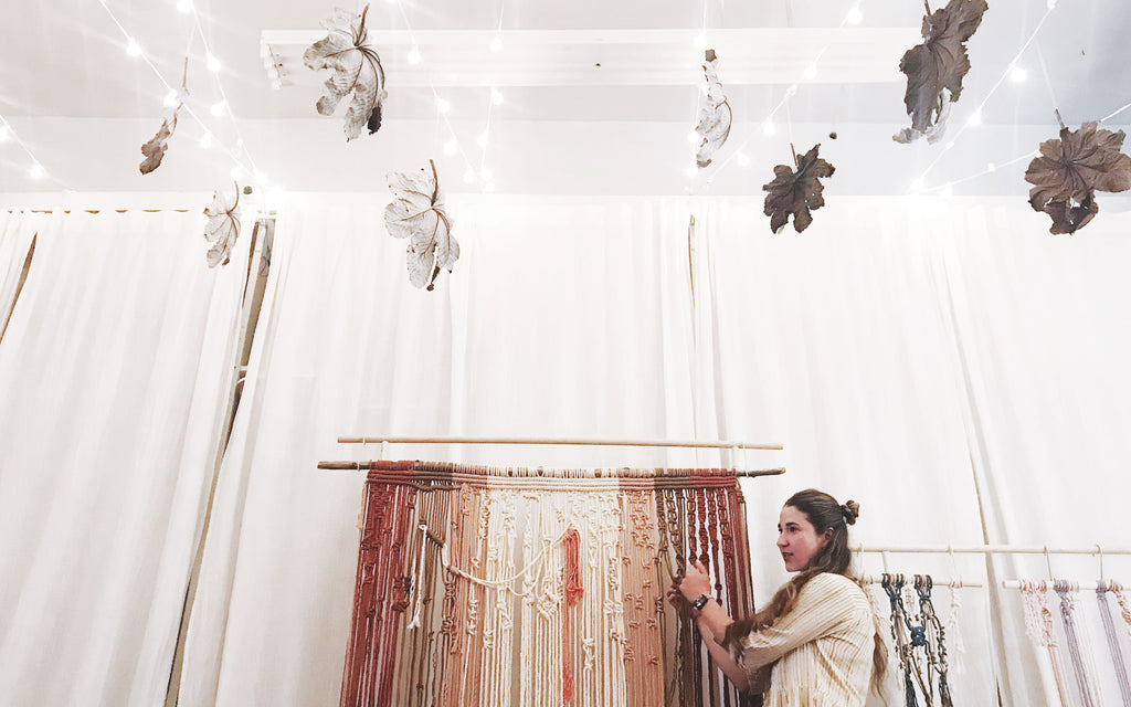 Emily Katz teaching Macrame in Philadelphia 