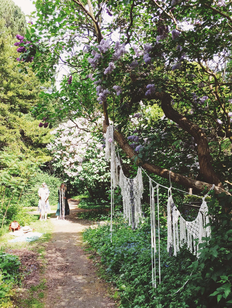 macramé garland workshop swag DIY