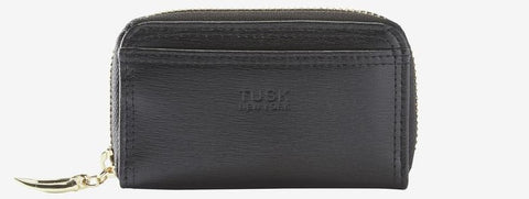 Tusk Madison Coin and Card Case with Signature Zipper Pull