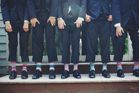 wedding day attire suits sock ties bow tie dickie bow wedding blog