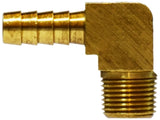 Brass Hose Barb Male Elbow