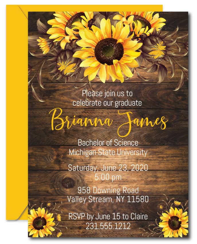 birthday graduation invitations