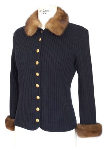 mink collar and cuffs