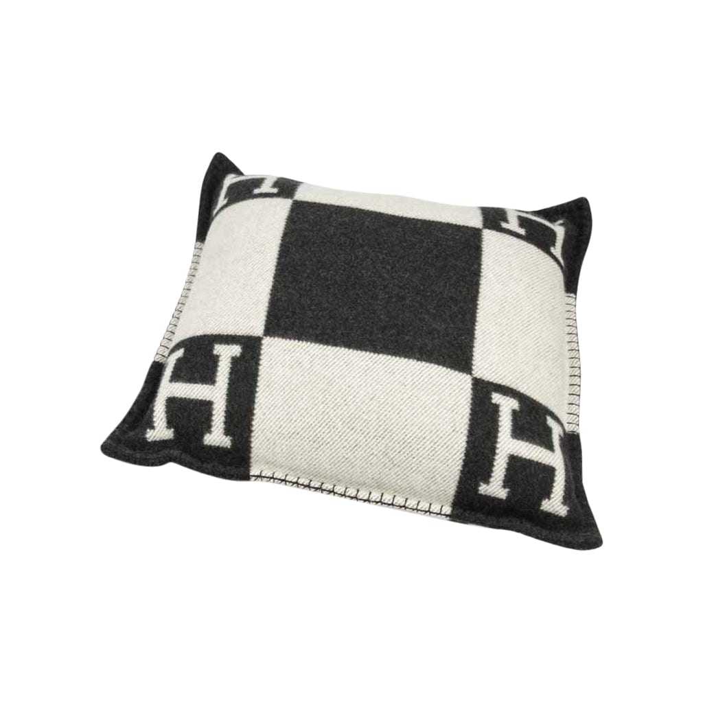 hermes black pillow