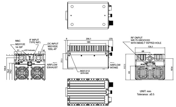 Norsat MEDIBKU016 MEDIAN Series 16W Standard Ku-Band BUC