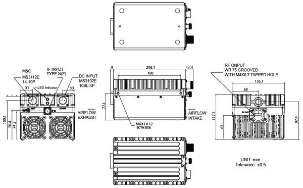 Norsat MEDIAN Series 25W Standard Ku-Band BUC