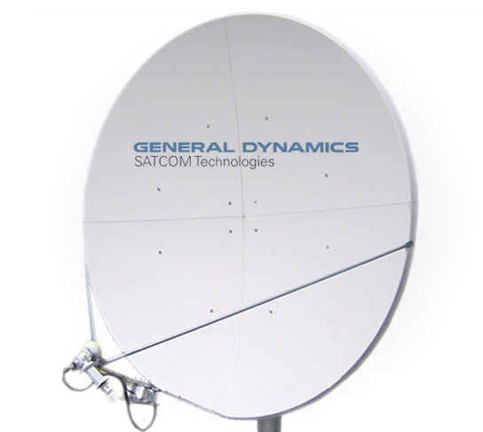 General Dynamics Satcom Technologies 1385 3 8m C Band Circular Pol 1 3 Var Tx Rx Antenna System Buc Lnb Modem Router Vsat