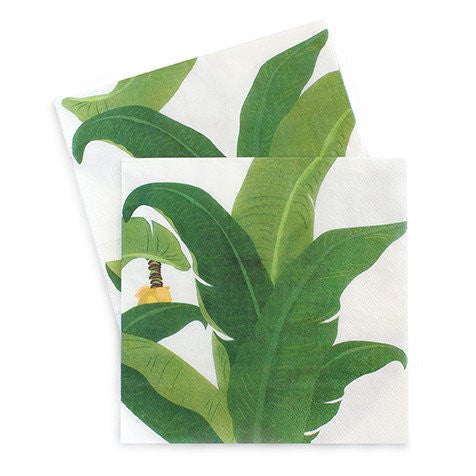Tropical Leaf Napkins for a Tropical Themed Party