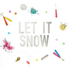 Let it Snow Banner for Winter Wonderland Themed Birthday Party "one'derland