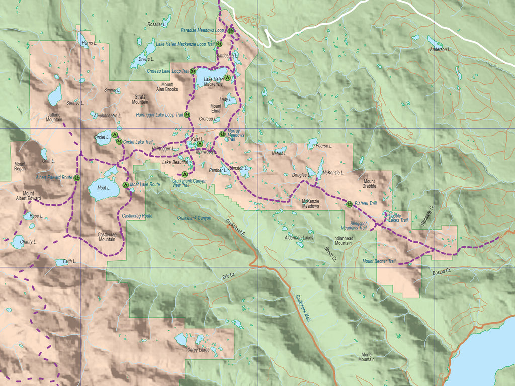 Strathcona Provincial Park Forbidden Plateau Map