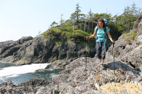 Clamboring to the Nootka Trail north trailhead