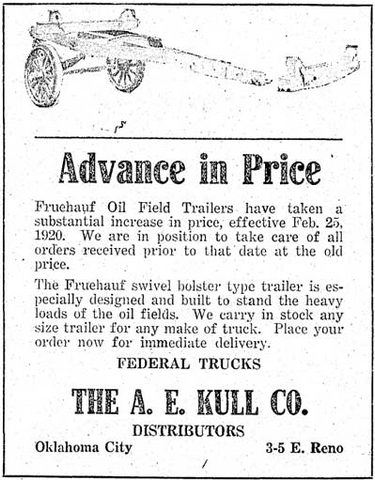 Old Newspaper Ad for One of the First Trailers