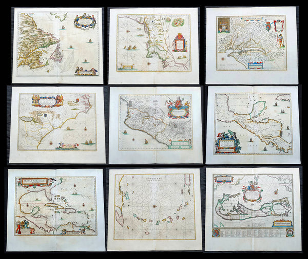 1662 Blaeu's Atlas Maior Vintage Map Poster by Joan Blaeu Multiple Sizes