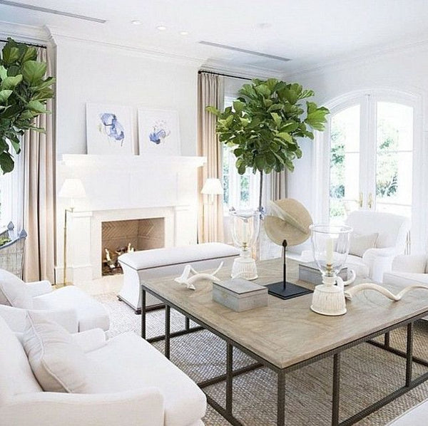 Modern white living room