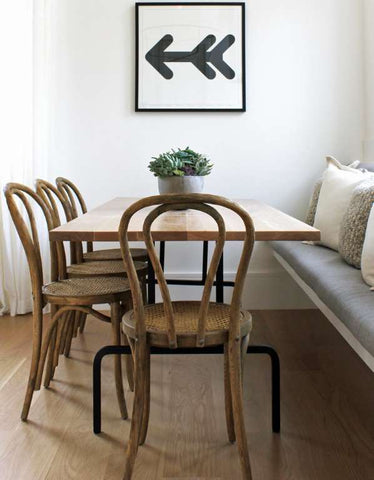 Neutral dining table
