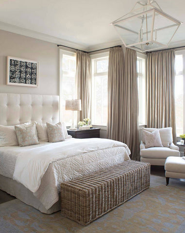 Bedroom in neutral colours