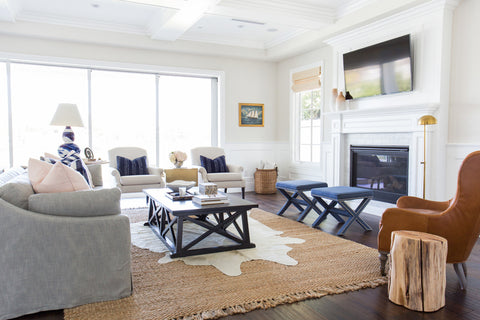 Beautifully styled home living space with contemporary furnishings.