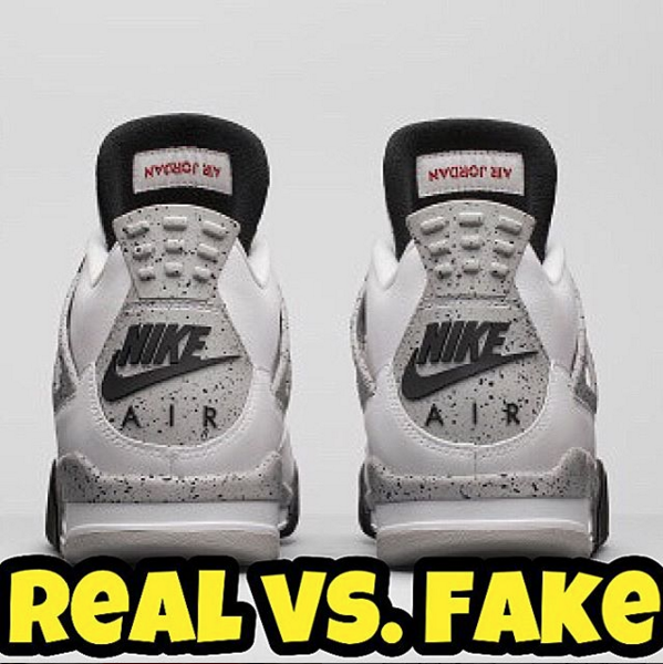 jordan 4 white cement fake