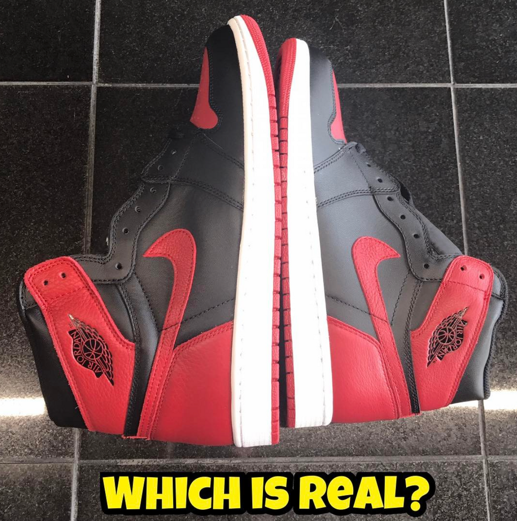 jordan 1 bred 2016 real vs fake