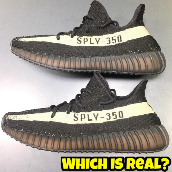 Real Vs. Fake - Adidas Yeezy Boost 350 V2 (Oreo) – Kaviar Kicks