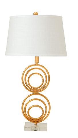 Coil Metal Resin Table Lamp
