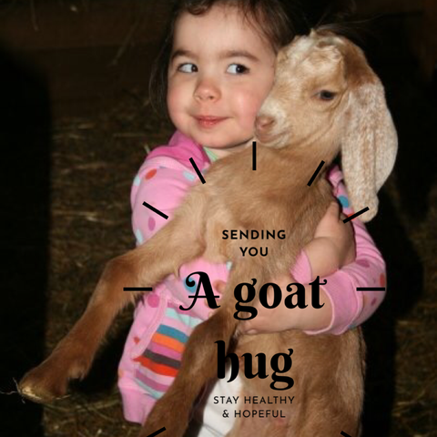 goat hug