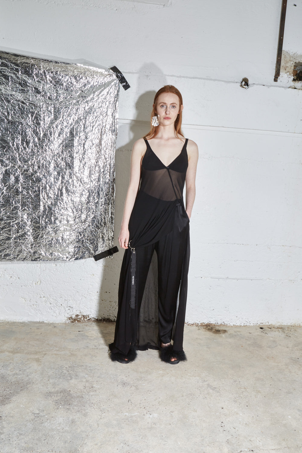 INTO THE INFERNO DRESS - VISCOSE GEORGETTE // BLAIR PANT - SATIN