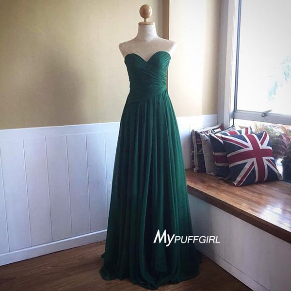 green sweetheart dress