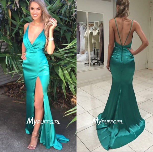 jade green prom dress